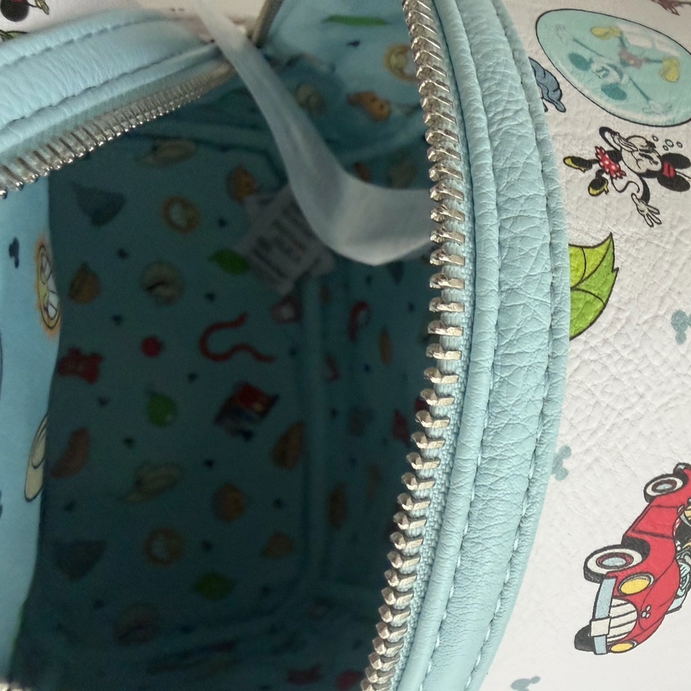 NWT DISNEY LOUNGEFLY Mickey & Minnie’s Runaway Railway Mini Backpack - Picture 8 of 8